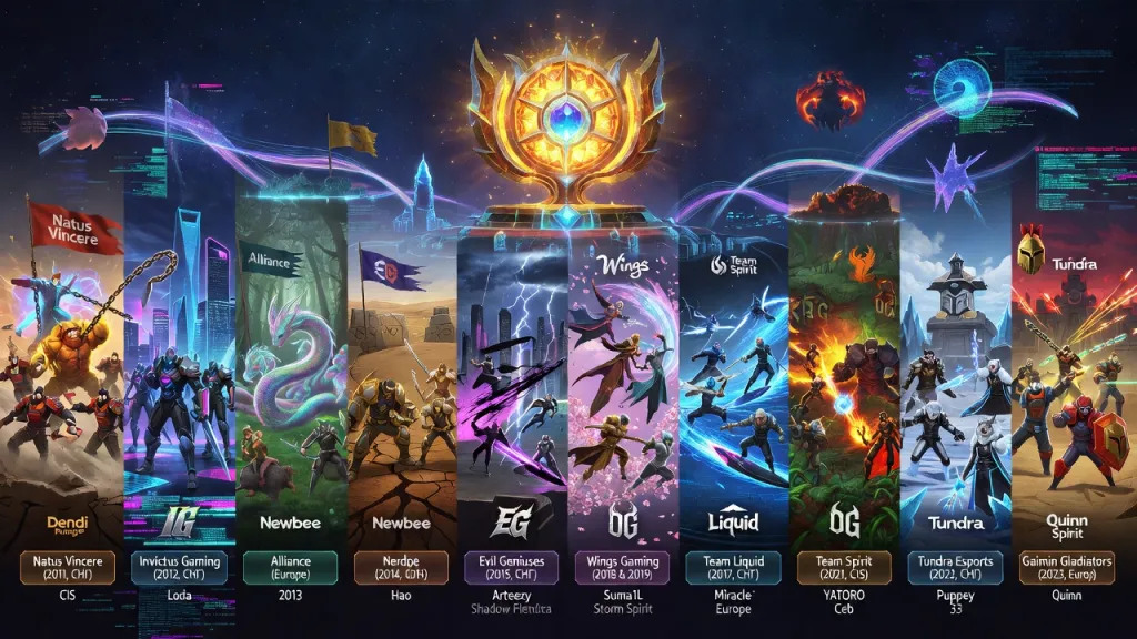 Все чемпионы Инта: победители The International по Dota 2 по годам