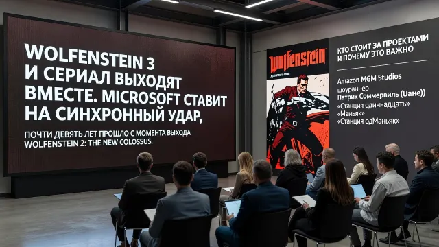 Wolfenstein 3 и сериал выходят вместе. Microsoft ставит на синхронный удар